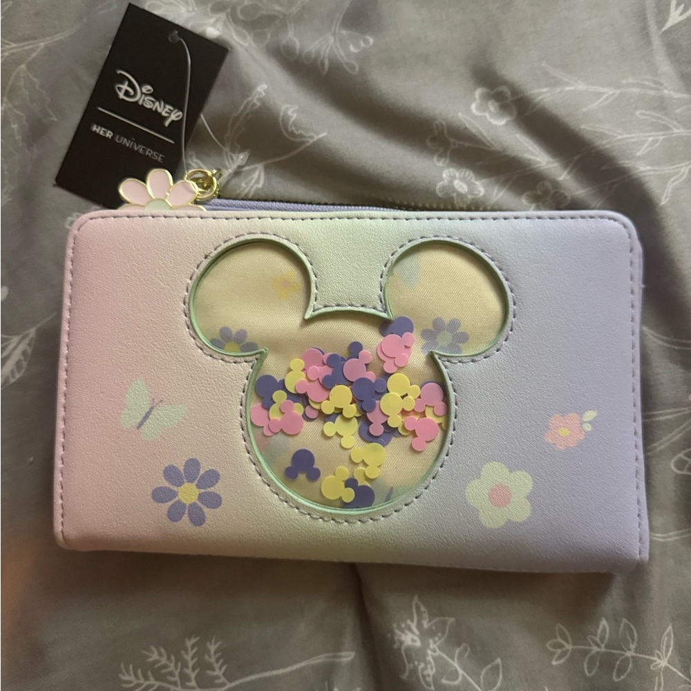 Disney Pastel Rainbow Mickey Mouse and Friends Wallet